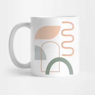 Organic Shapes in Neutral Earth Tones Mug